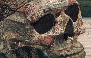 Calavera obra de Mondongo